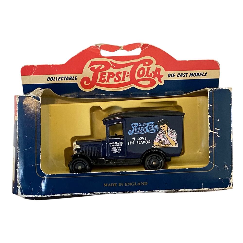Pepsi Cola 1934 Chevrolet Van Made In England Die Cast Toy Collectible Dark Blue